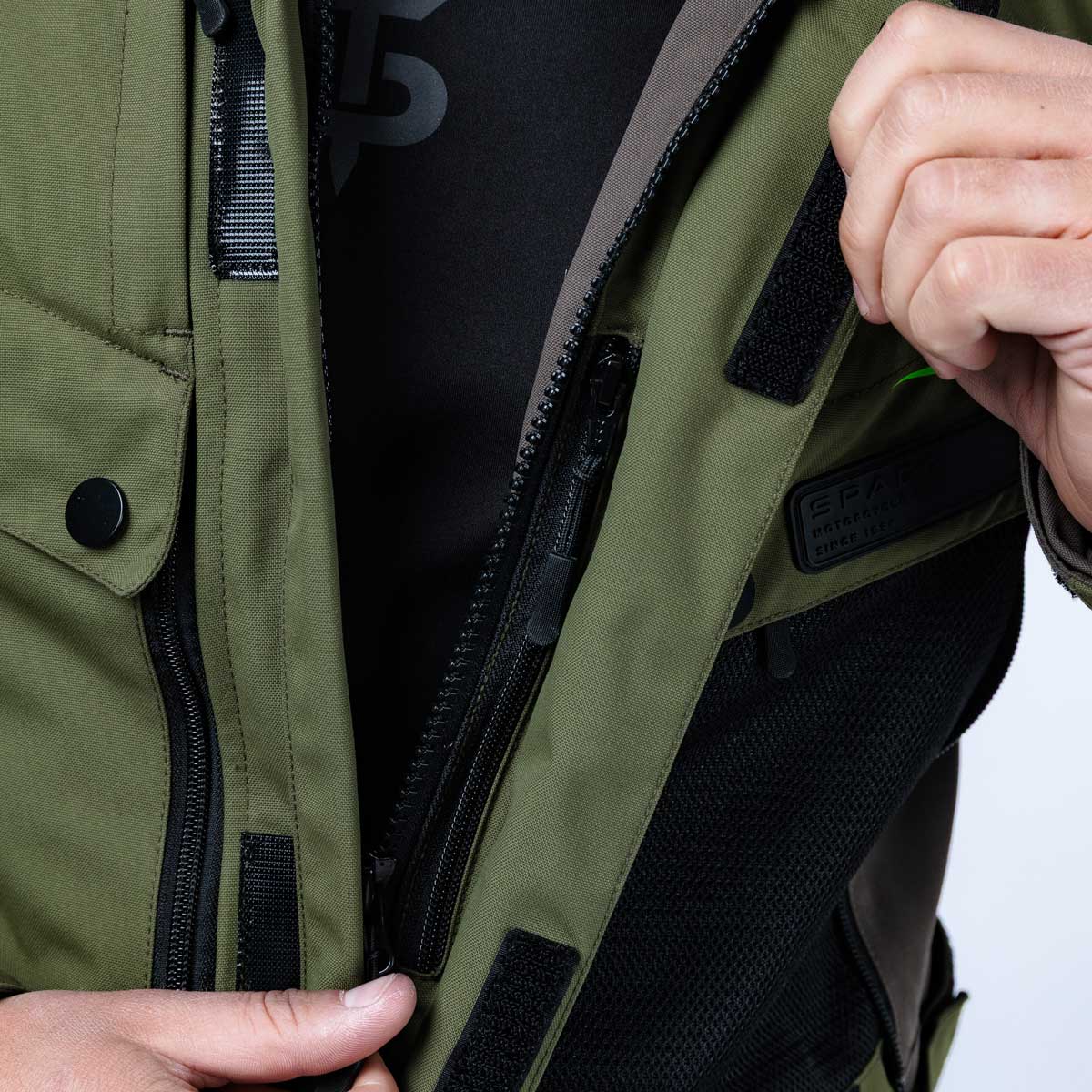 Spada Vanguard CE Waterproof Textile Jacket Forest Green FREE UK Delivery, FREE 365 Day Returns | Moto Central