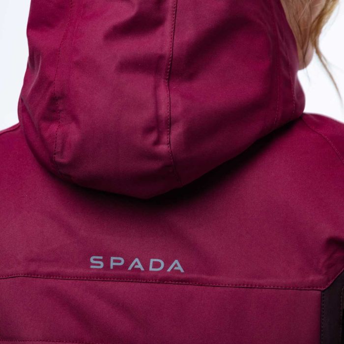 Spada Bella CE Waterproof Ladies Quilted Textile Jacket Port Red