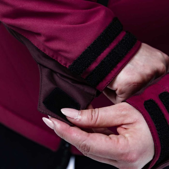 Spada Bella CE Waterproof Ladies Quilted Textile Jacket Port Red