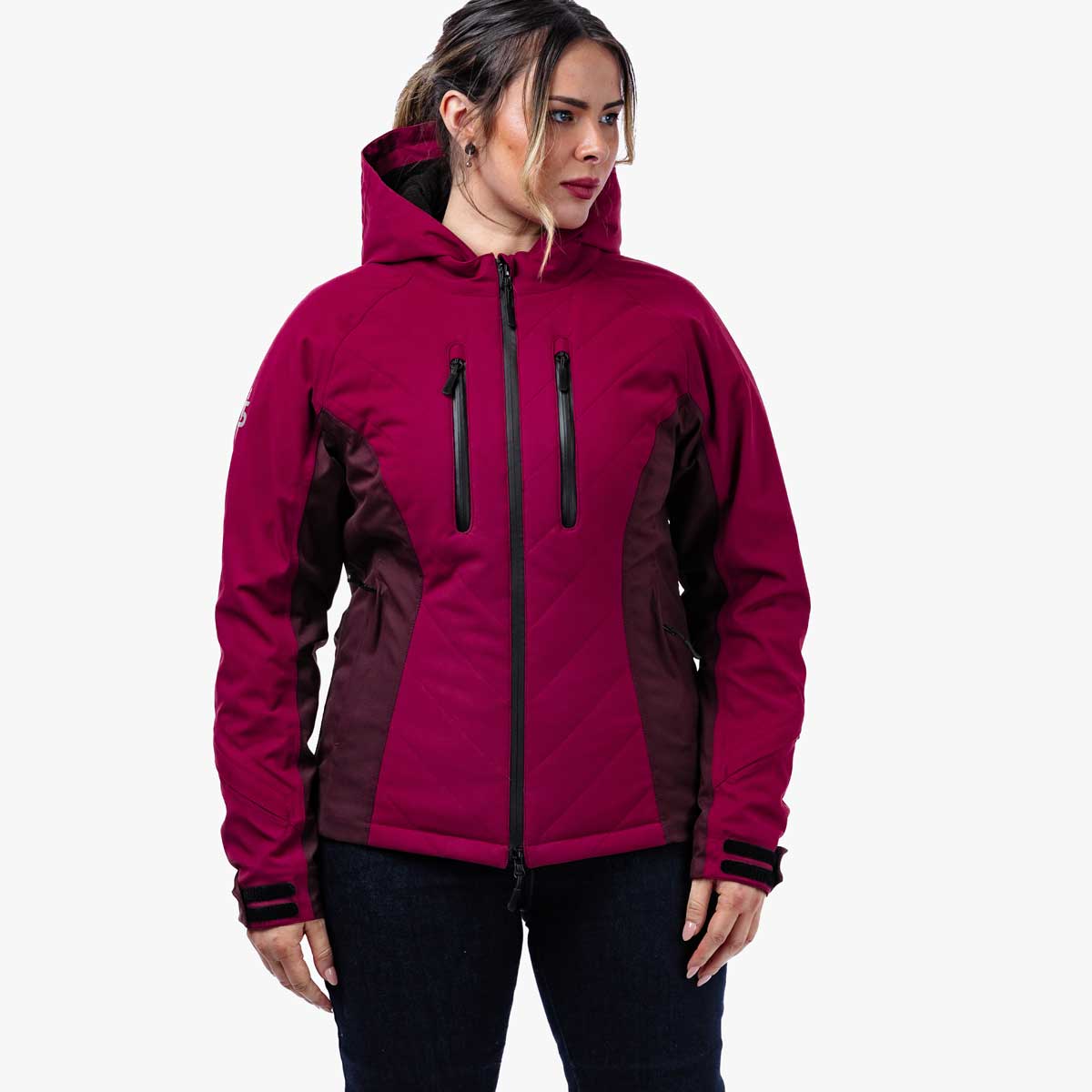 Spada Bella CE Waterproof Ladies Quilted Textile Jacket Port Red FREE UK Delivery, FREE 365 Day Returns | Moto Central