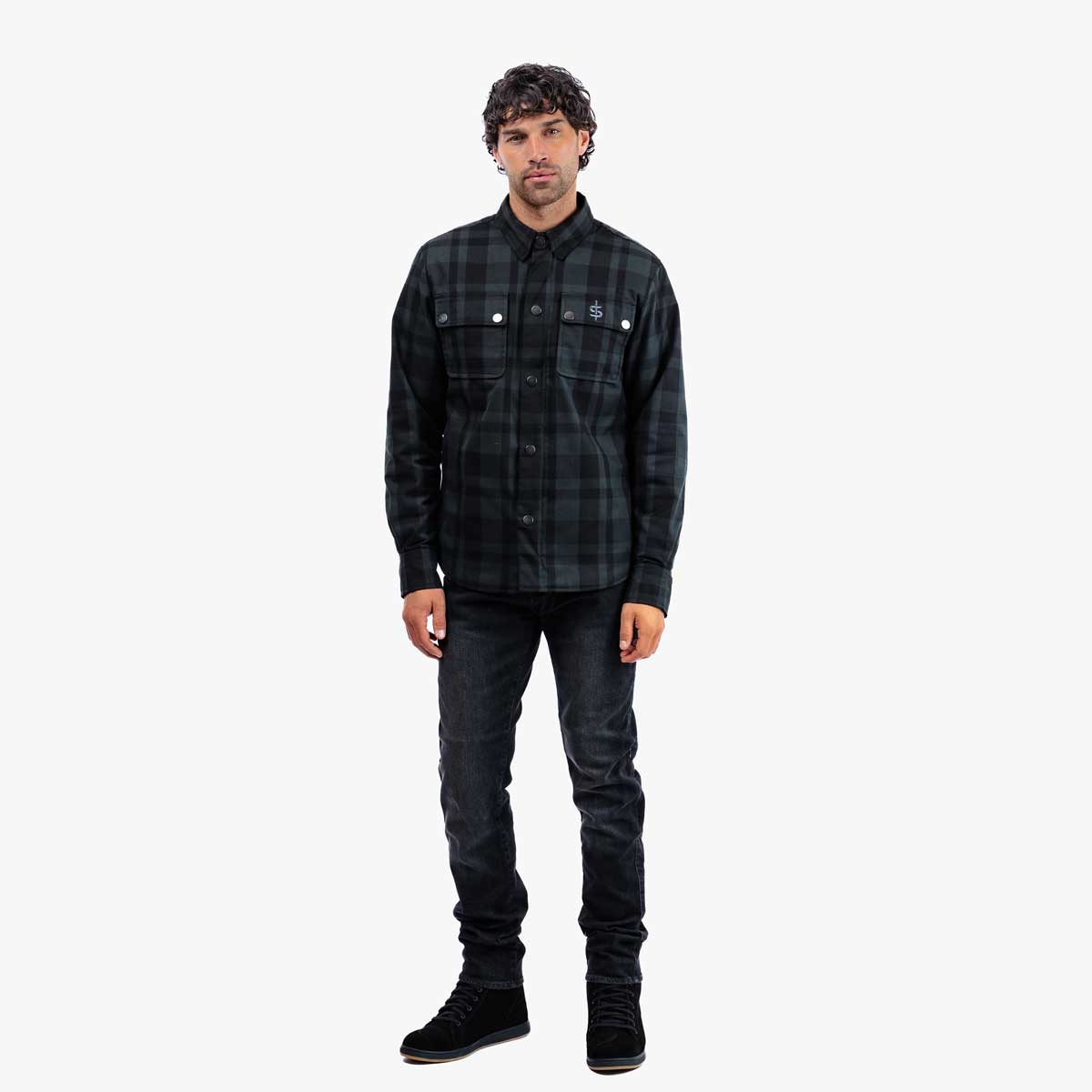Spada Ember CE Shirt Black / Grey FREE UK Delivery, FREE 365 Day Returns | Moto Central