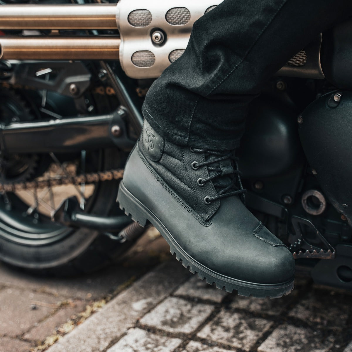 Spada Blackstrike CE Waterproof Boots Black FREE UK Delivery, FREE 365 Day Returns | Moto Central