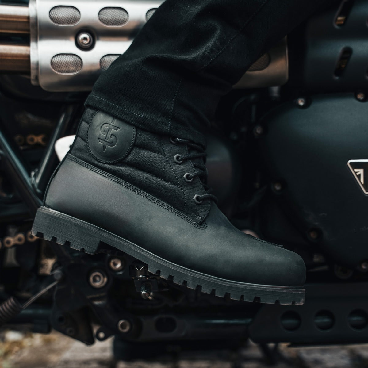 Spada Blackstrike CE Waterproof Boots Black FREE UK Delivery, FREE 365 Day Returns | Moto Central