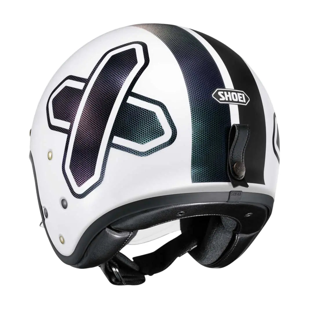 Shoei J.O2 Crosslogo 2 TC-6 White FREE UK Delivery, FREE 365 Day Returns | Moto Central