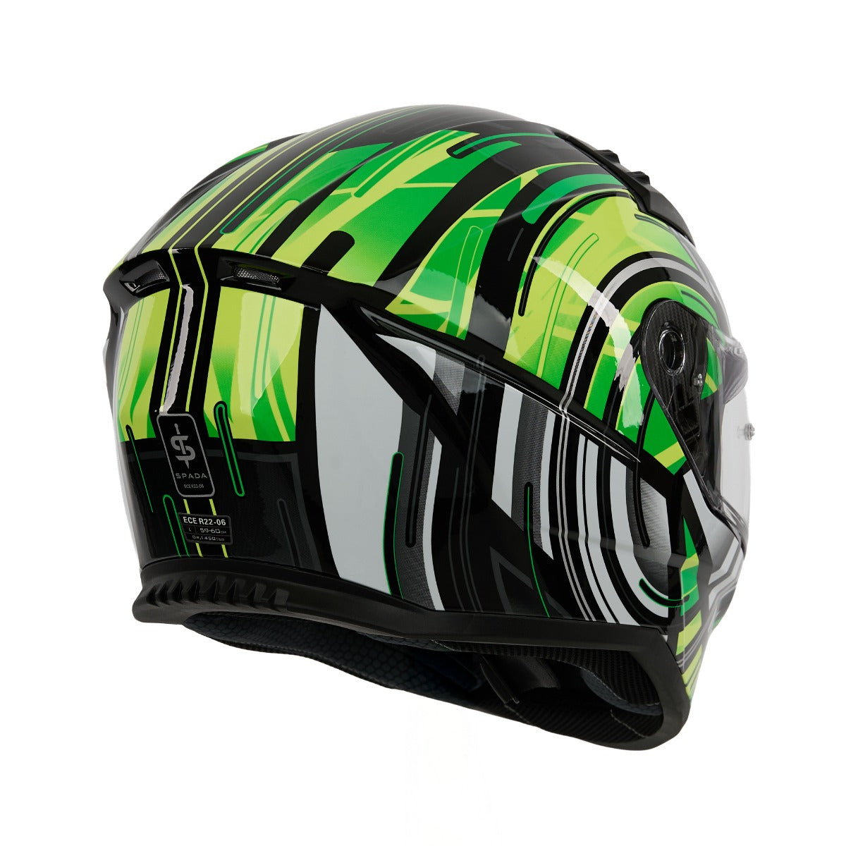 Spada Raiden 3 Cyclone Green FREE UK Delivery, FREE 365 Day Returns | Moto Central