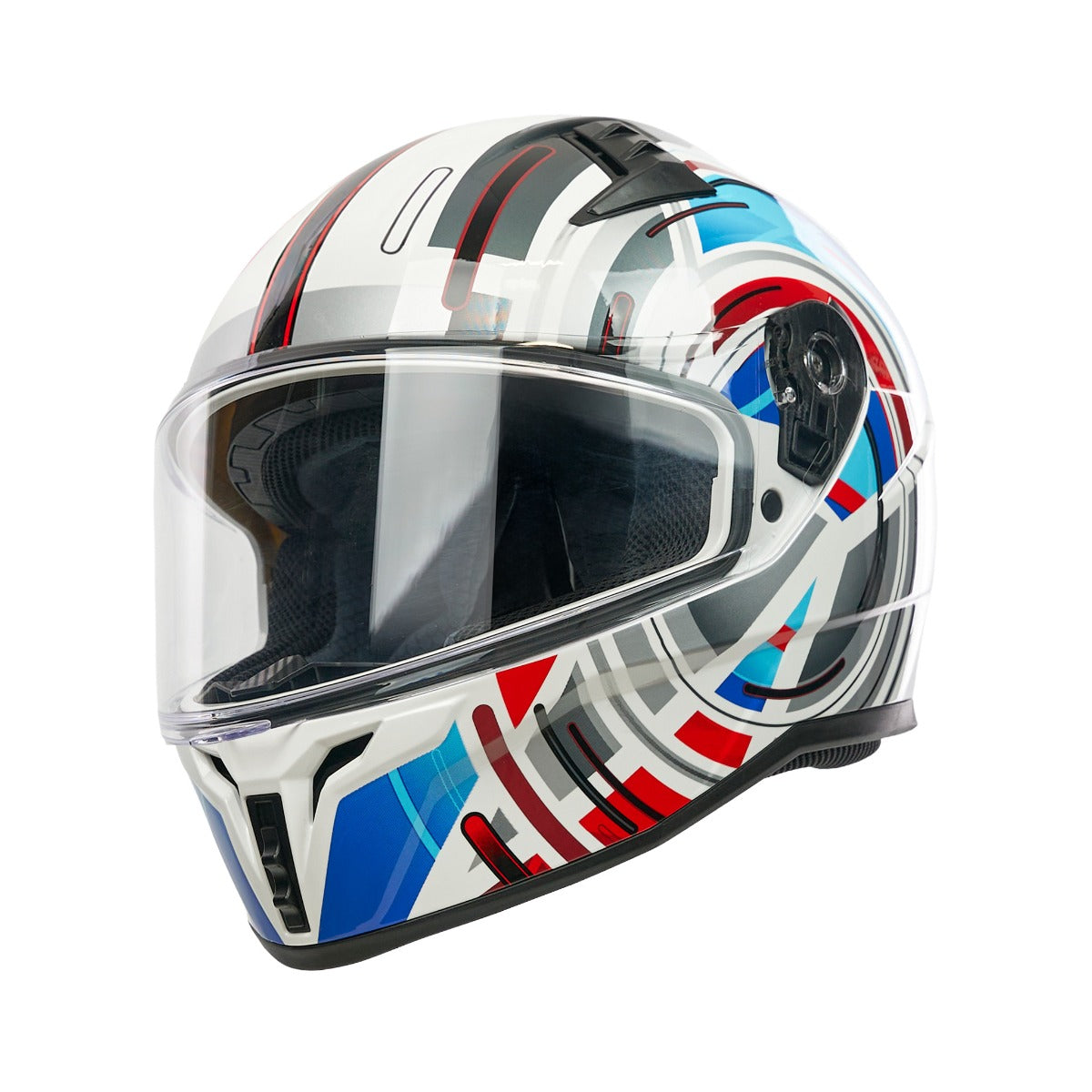 Spada Raiden 3 Cyclone White / Red / Blue FREE UK Delivery, FREE 365 Day Returns | Moto Central