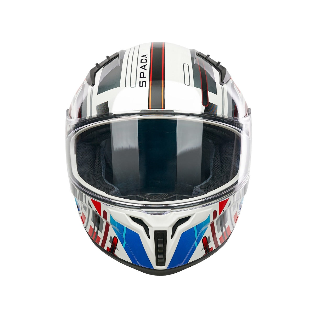Spada Raiden 3 Cyclone White / Red / Blue FREE UK Delivery, FREE 365 Day Returns | Moto Central