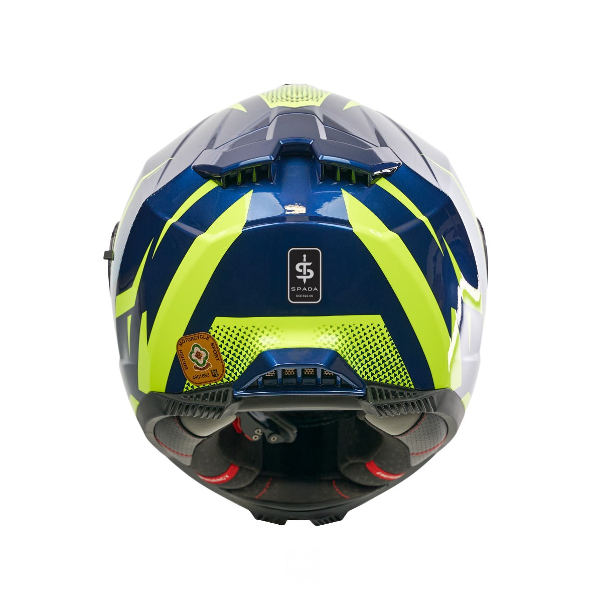 Spada SP18 Vertex Blue / Yellow FREE UK Delivery, FREE 365 Day Returns | Moto Central