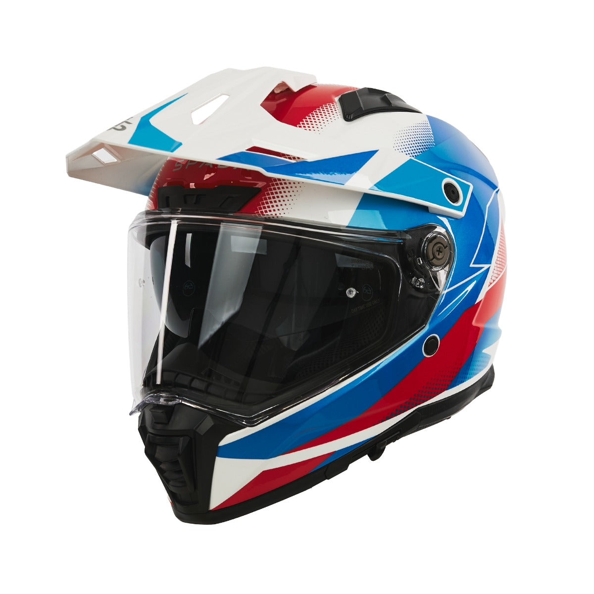 Spada Trailhawk Raptor Red / Blue / White FREE UK Delivery, FREE 365 Day Returns | Moto Central