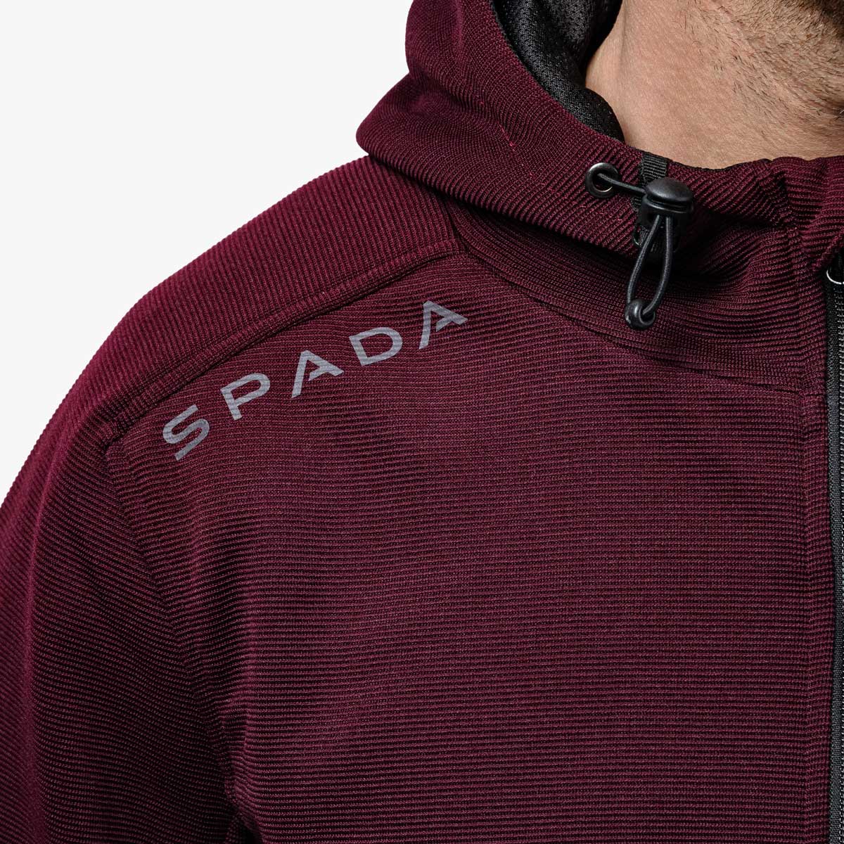 Spada Blade Zip CE Hoodie Port Red FREE UK Delivery, FREE 365 Day Returns | Moto Central