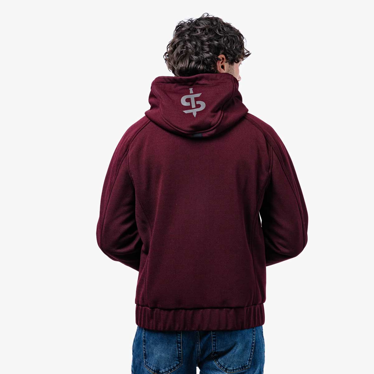 Spada Blade Zip CE Hoodie Port Red FREE UK Delivery, FREE 365 Day Returns | Moto Central