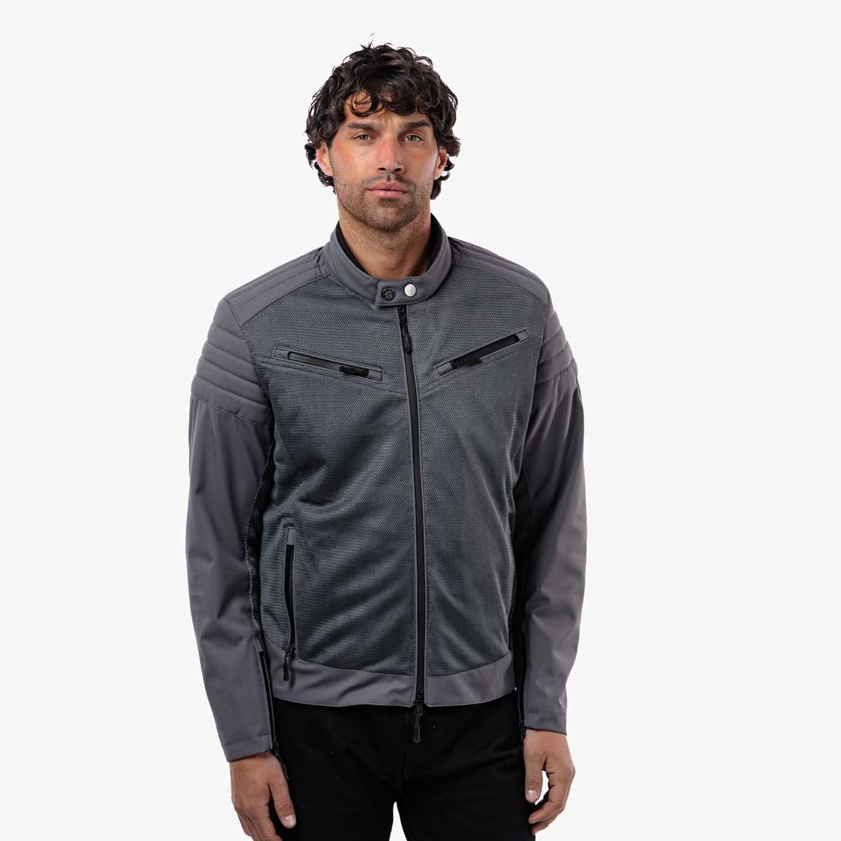 Spada Cafe Air CE Textile Jacket Ultimate Grey FREE UK Delivery, FREE 365 Day Returns | Moto Central