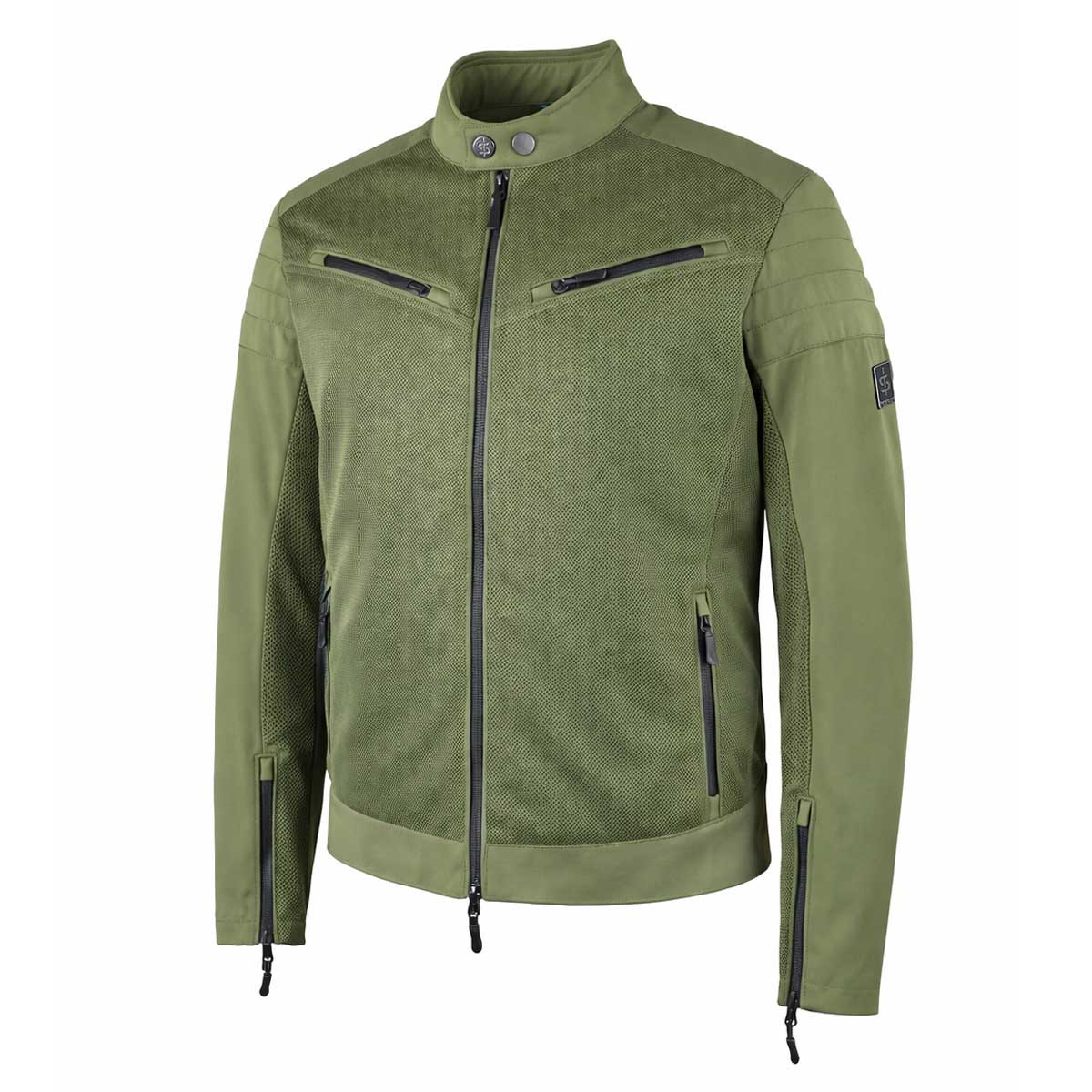 Spada Cafe Air CE Textile Jacket Olive Green FREE UK Delivery, FREE 365 Day Returns | Moto Central