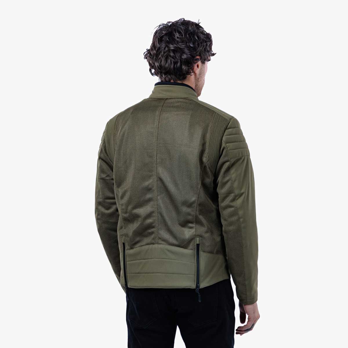 Spada Cafe Air CE Textile Jacket Olive Green FREE UK Delivery, FREE 365 Day Returns | Moto Central