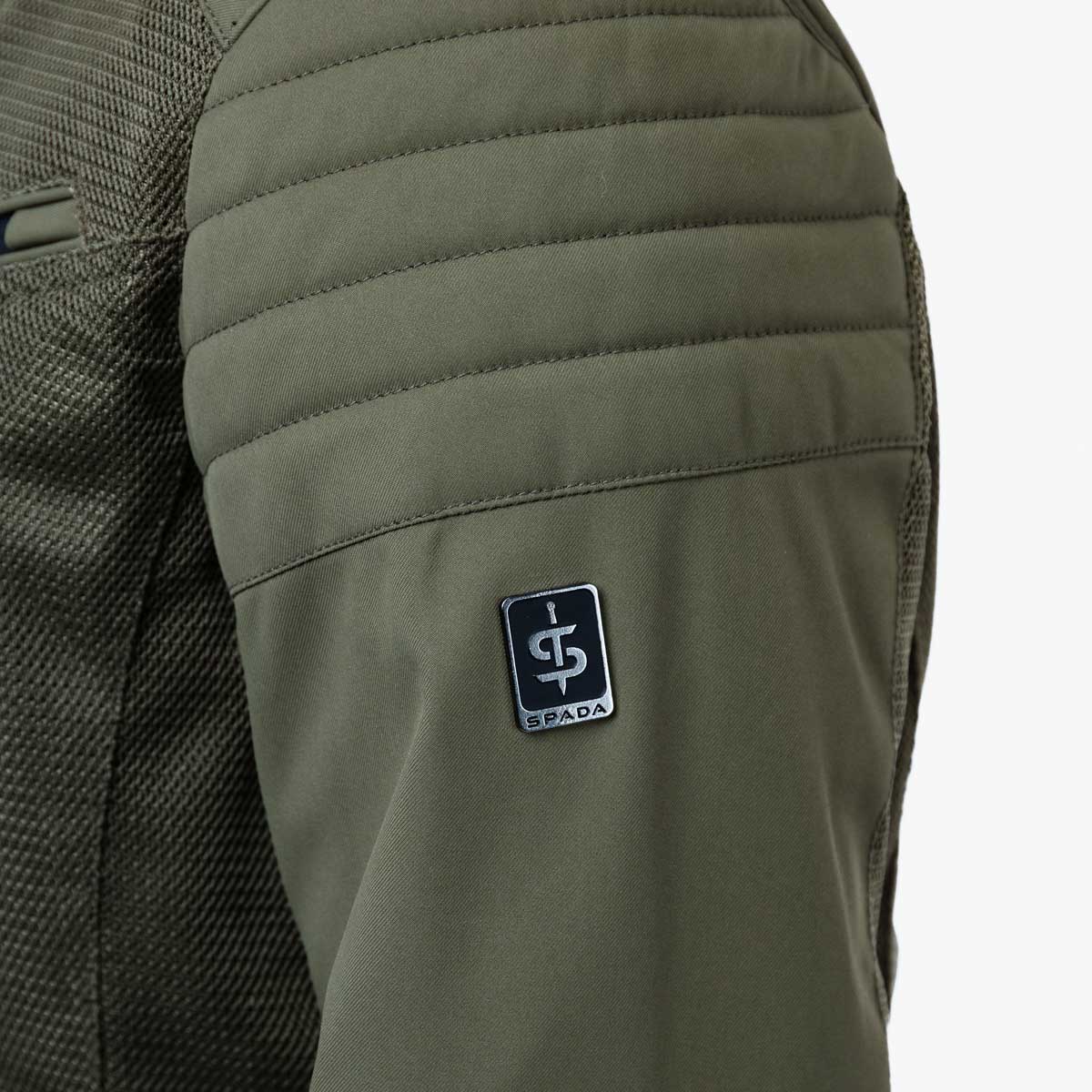 Spada Cafe Air CE Textile Jacket Olive Green FREE UK Delivery, FREE 365 Day Returns | Moto Central