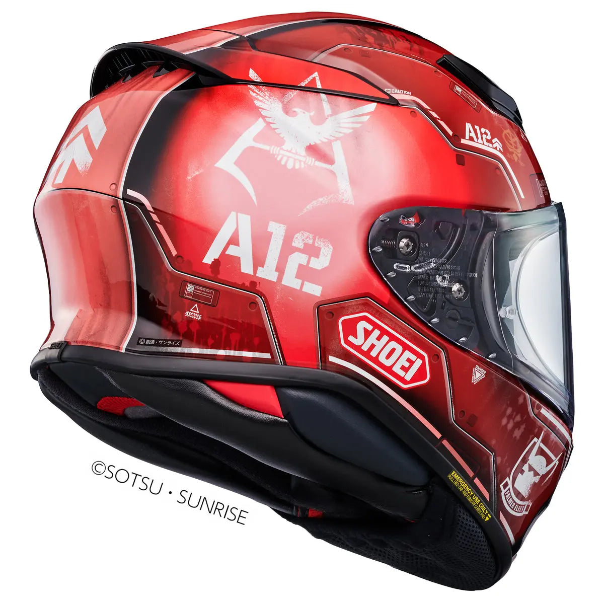 Shoei NXR2 MS-06S Char's Zaku 2 TC1 Red FREE UK Delivery, FREE 365 Day Returns | Moto Central
