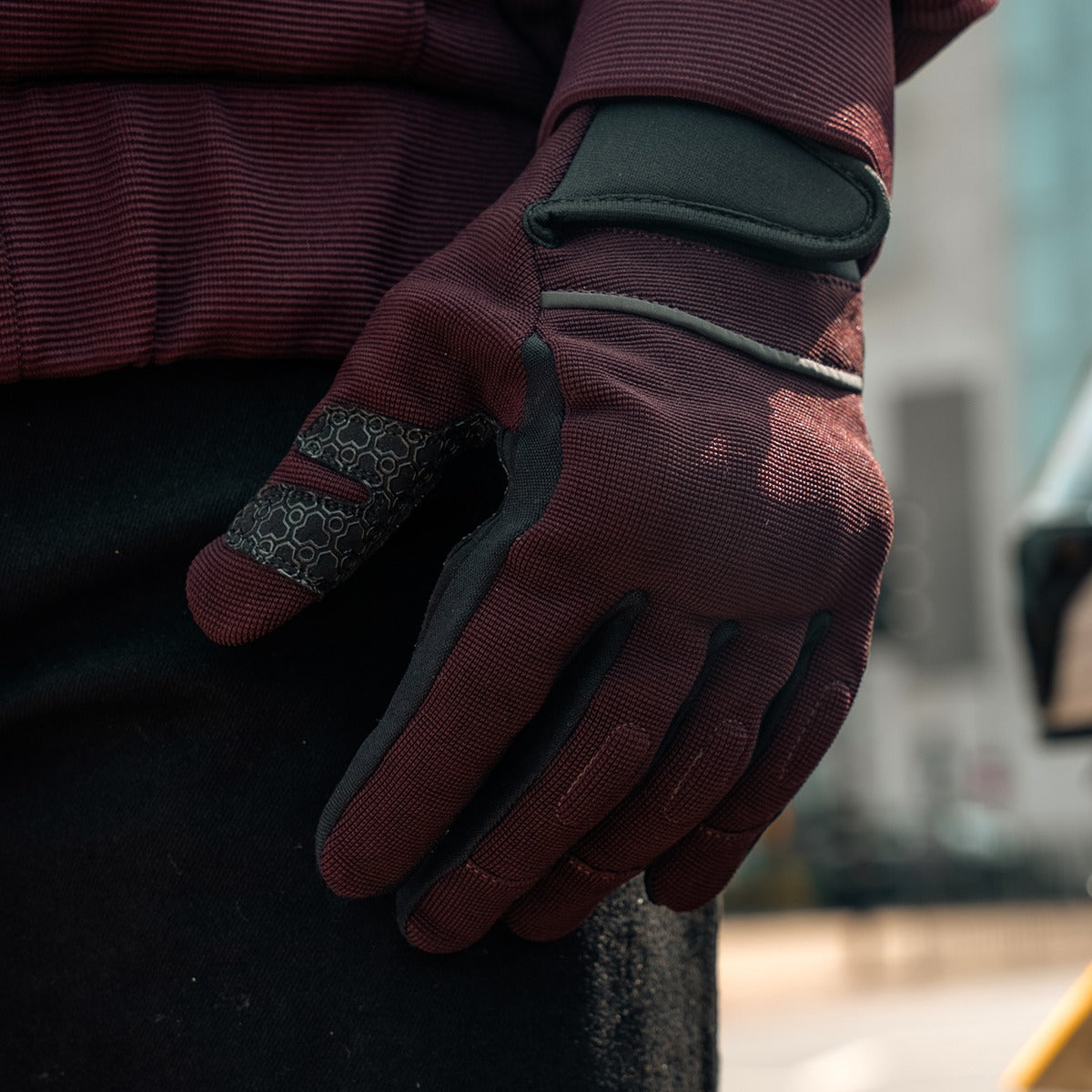 Spada Blade CE Textile Gloves Port Red FREE UK Delivery, FREE 365 Day Returns | Moto Central