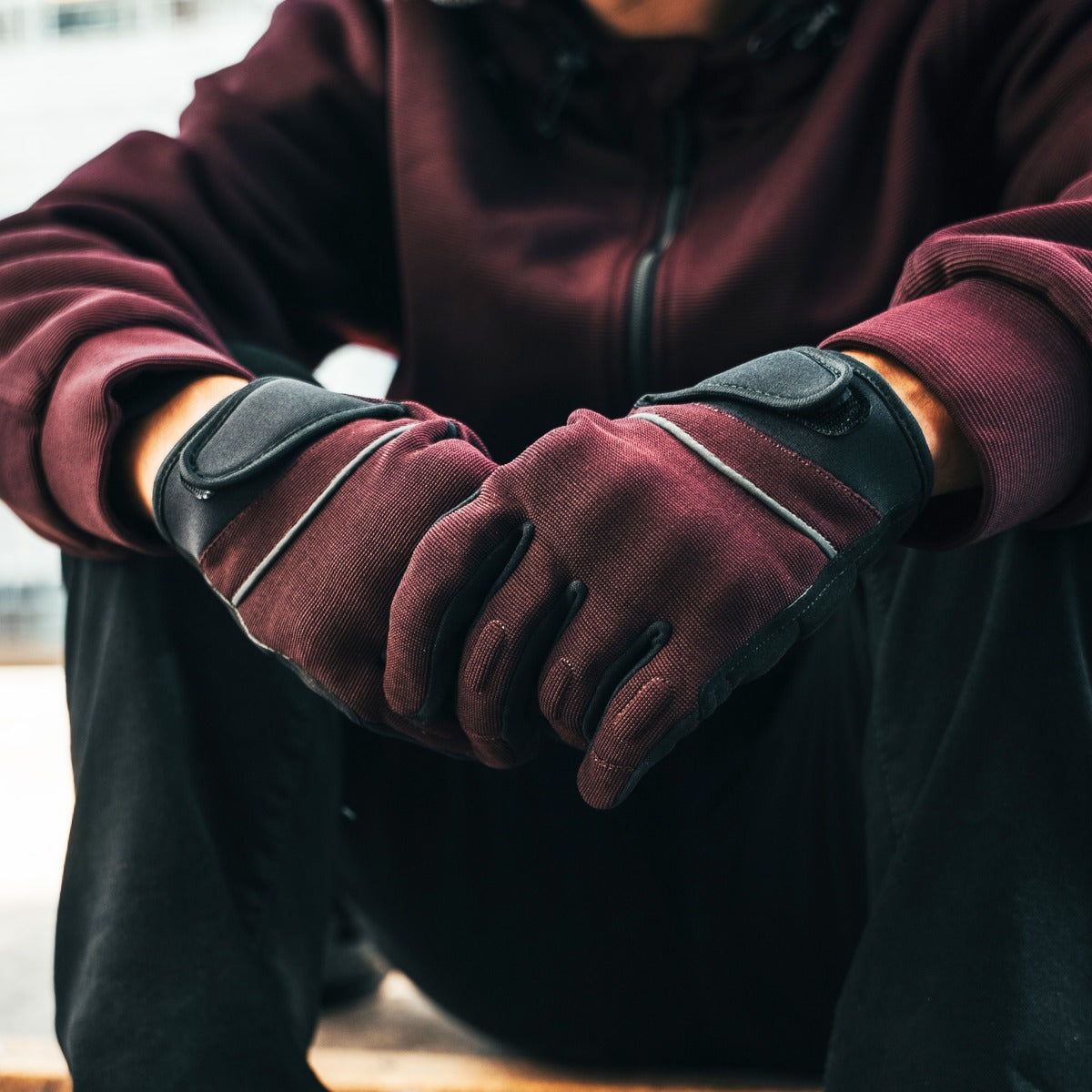 Spada Blade CE Textile Gloves Port Red FREE UK Delivery, FREE 365 Day Returns | Moto Central