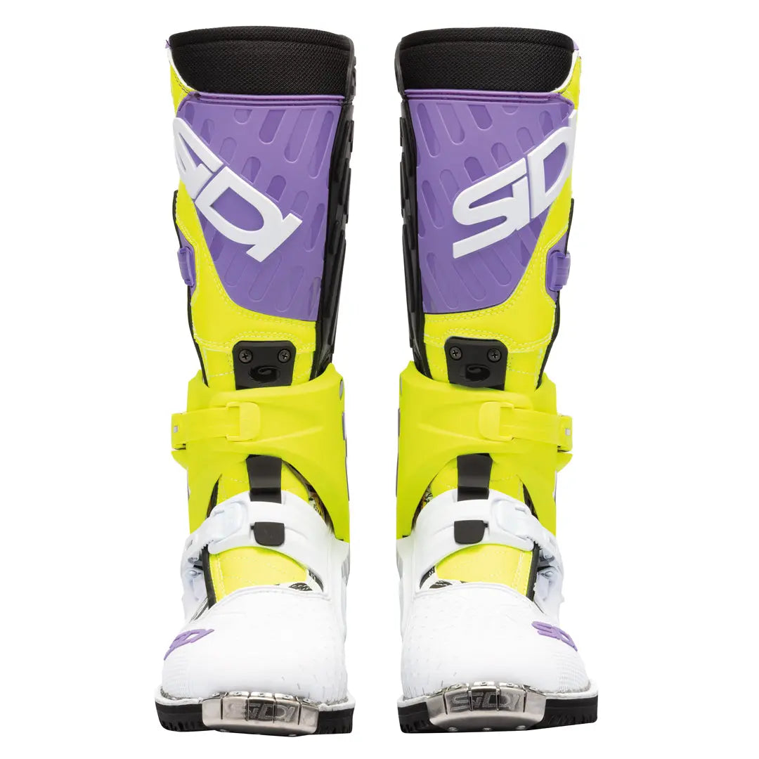 Sidi Crossair CE Boots Billy Bolt LE Purple / Yellow FREE UK Delivery, FREE 365 Day Returns | Moto Central