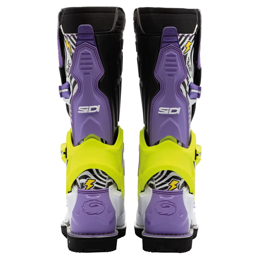 Sidi Crossair CE Boots Billy Bolt LE Purple / Yellow FREE UK Delivery, FREE 365 Day Returns | Moto Central