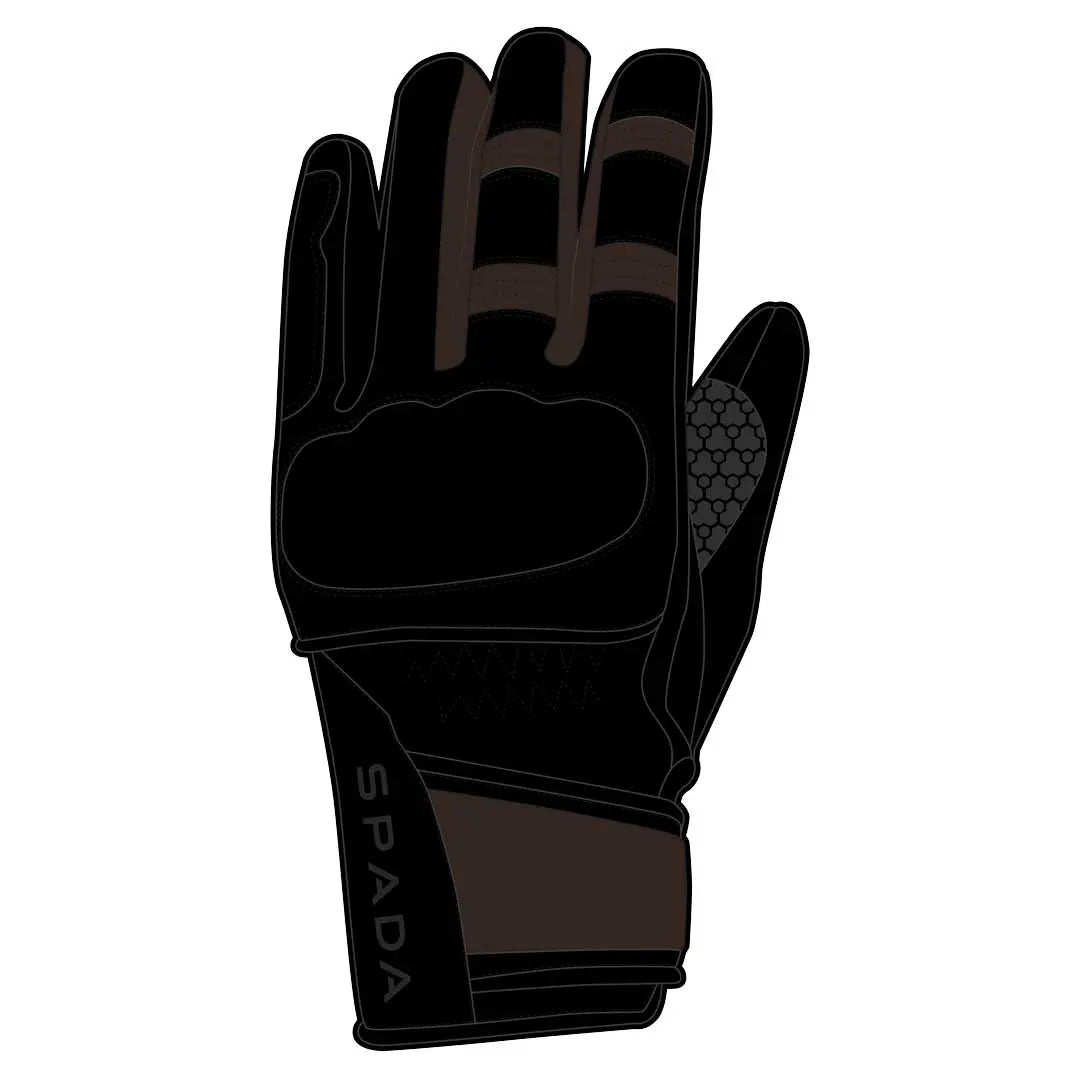 Spada Bennett CE Ladies Leather Gloves Chocolate Brown FREE UK Delivery, FREE 365 Day Returns | Moto Central