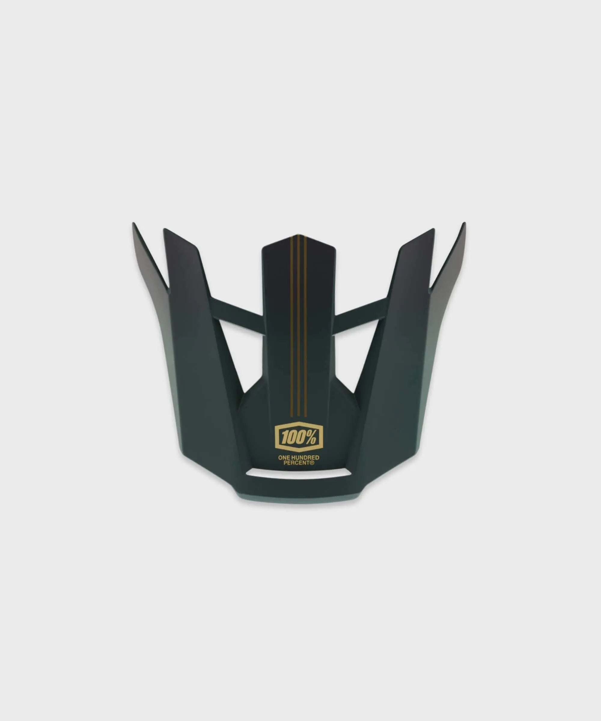 100% Aircraft 2 Replacement Visor Carbon Gold / Forest - FREE UK Shipping, FREE 365 Day Returns | Moto Central