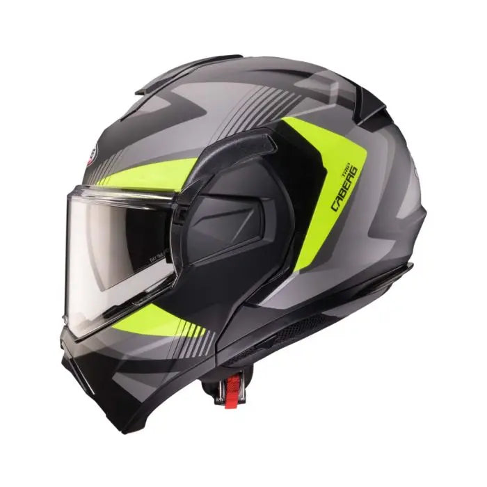 Caberg Trip Lunar Matt Black / Grey / Fluo Yellow FREE UK Delivery, FREE 365 Day Returns | Moto Central