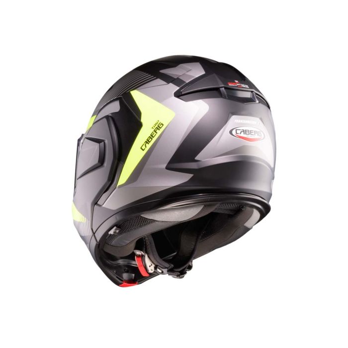 Caberg Trip Lunar Matt Black / Grey / Fluo Yellow FREE UK Delivery, FREE 365 Day Returns | Moto Central