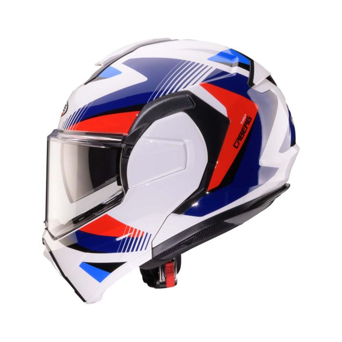 Caberg Trip Lunar White / Red / Blue / Light Blue FREE UK Delivery, FREE 365 Day Returns | Moto Central