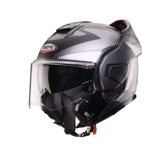 Caberg Trip Lunar Matt Black / Grey / White FREE UK Delivery, FREE 365 Day Returns | Moto Central