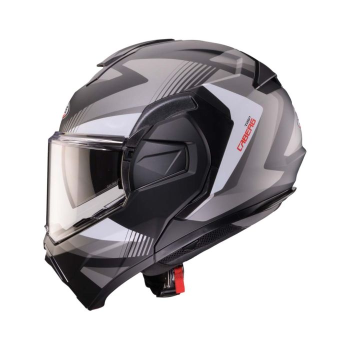 Caberg Trip Lunar Matt Black / Grey / White FREE UK Delivery, FREE 365 Day Returns | Moto Central
