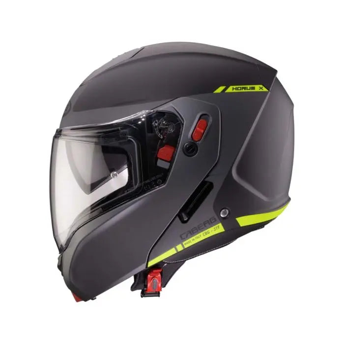 Caberg Horus X Ray Black / Grey / Fluo Yellow FREE UK Delivery, FREE 365 Day Returns | Moto Central
