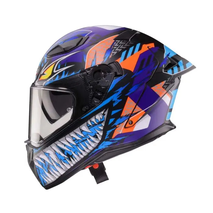 Caberg Drift Evo 2 Nobo Matt Black / Fluo Red / Blue / Purple FREE UK Delivery, FREE 365 Day Returns | Moto Central