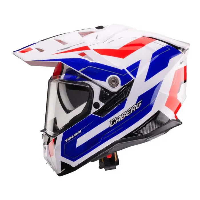 Caberg Tanami Ranger White / Red / Blue FREE UK Delivery, FREE 365 Day Returns | Moto Central