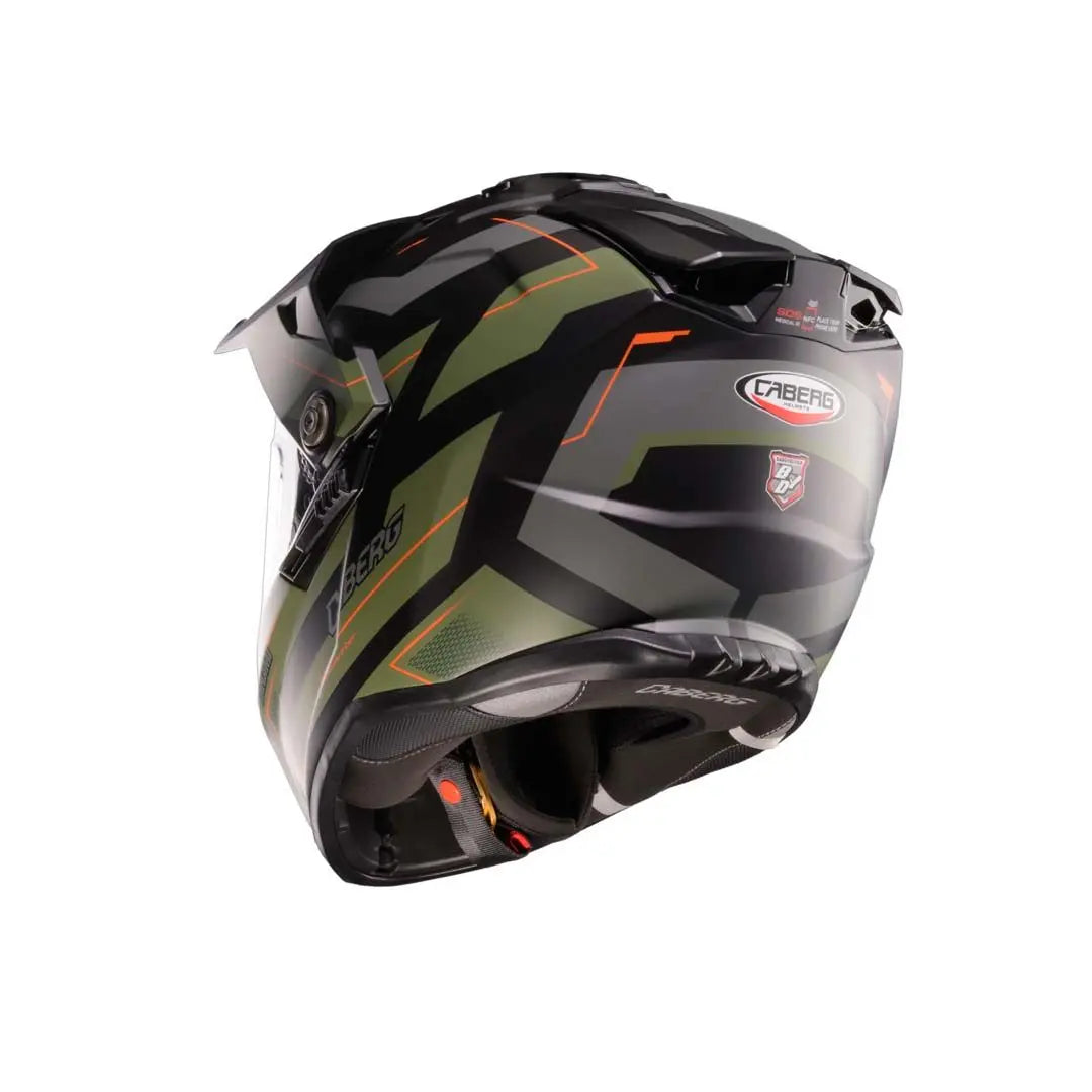 Caberg Tanami Ranger Matt Black / Military Green / Orange FREE UK Delivery, FREE 365 Day Returns | Moto Central