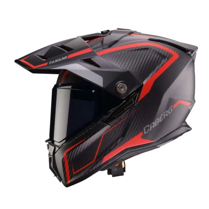 Caberg Tanami Carbon Gravity Red / Grey FREE UK Delivery, FREE 365 Day Returns | Moto Central