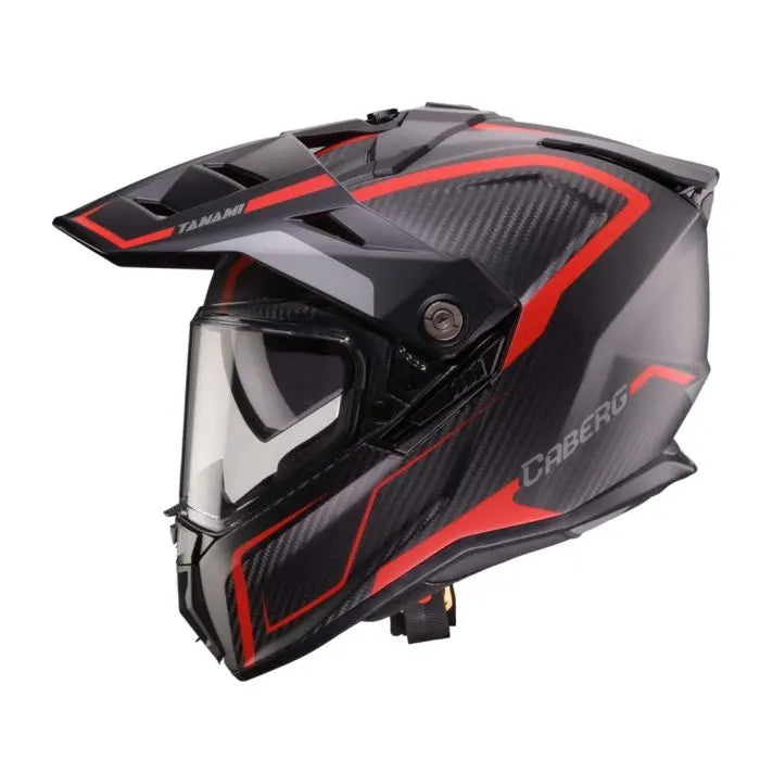Caberg Tanami Carbon Gravity Red / Grey FREE UK Delivery, FREE 365 Day Returns | Moto Central