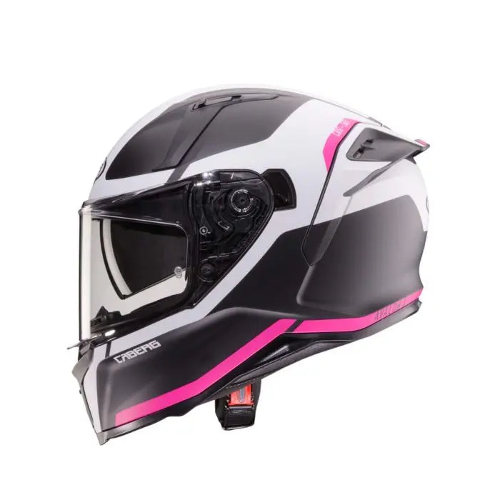 Caberg Avalon X Pure Matt Black / White / Fuchsia FREE UK Delivery, FREE 365 Day Returns | Moto Central