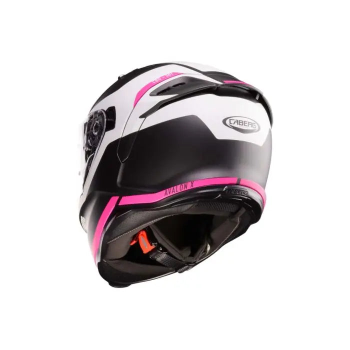 Caberg Avalon X Pure Matt Black / White / Fuchsia FREE UK Delivery, FREE 365 Day Returns | Moto Central