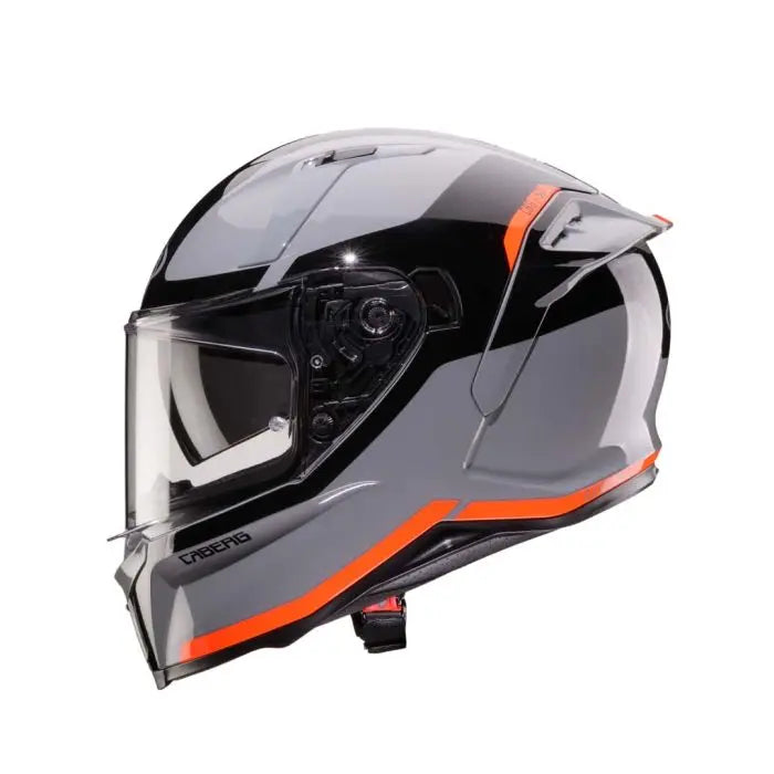 Caberg Avalon X Pure Grey / Black / Fluo Red FREE UK Delivery, FREE 365 Day Returns | Moto Central