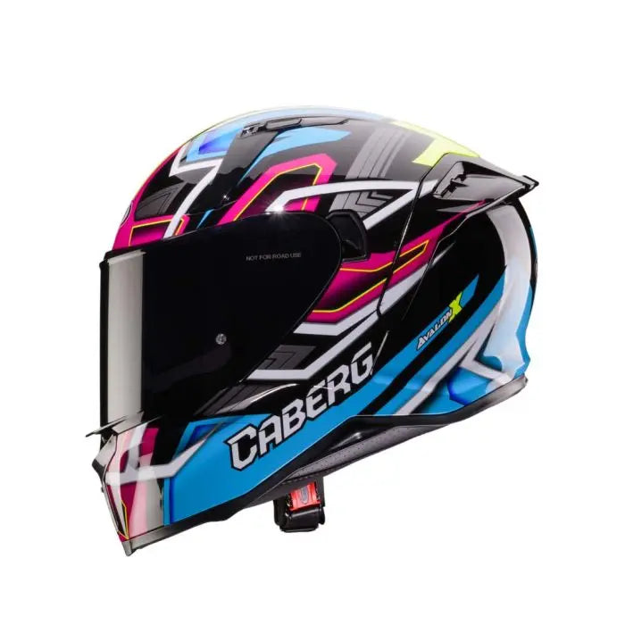 Caberg Avalon X Brama Black / Light Blue / Fluo Yellow / Fuchsia FREE UK Delivery, FREE 365 Day Returns | Moto Central