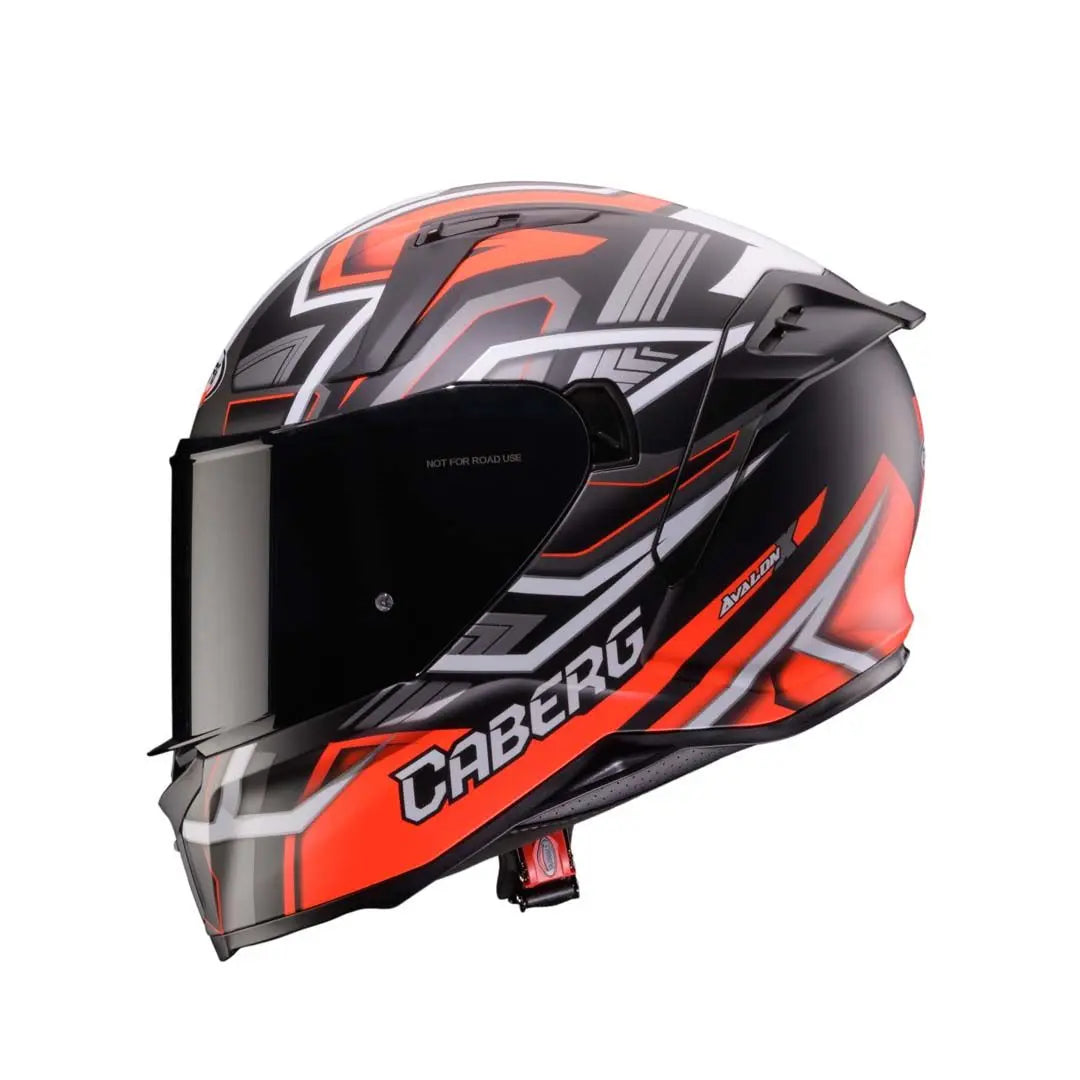 Caberg Avalon X Brama Matt Black / Fluo Red / Anthracite FREE UK Delivery, FREE 365 Day Returns | Moto Central
