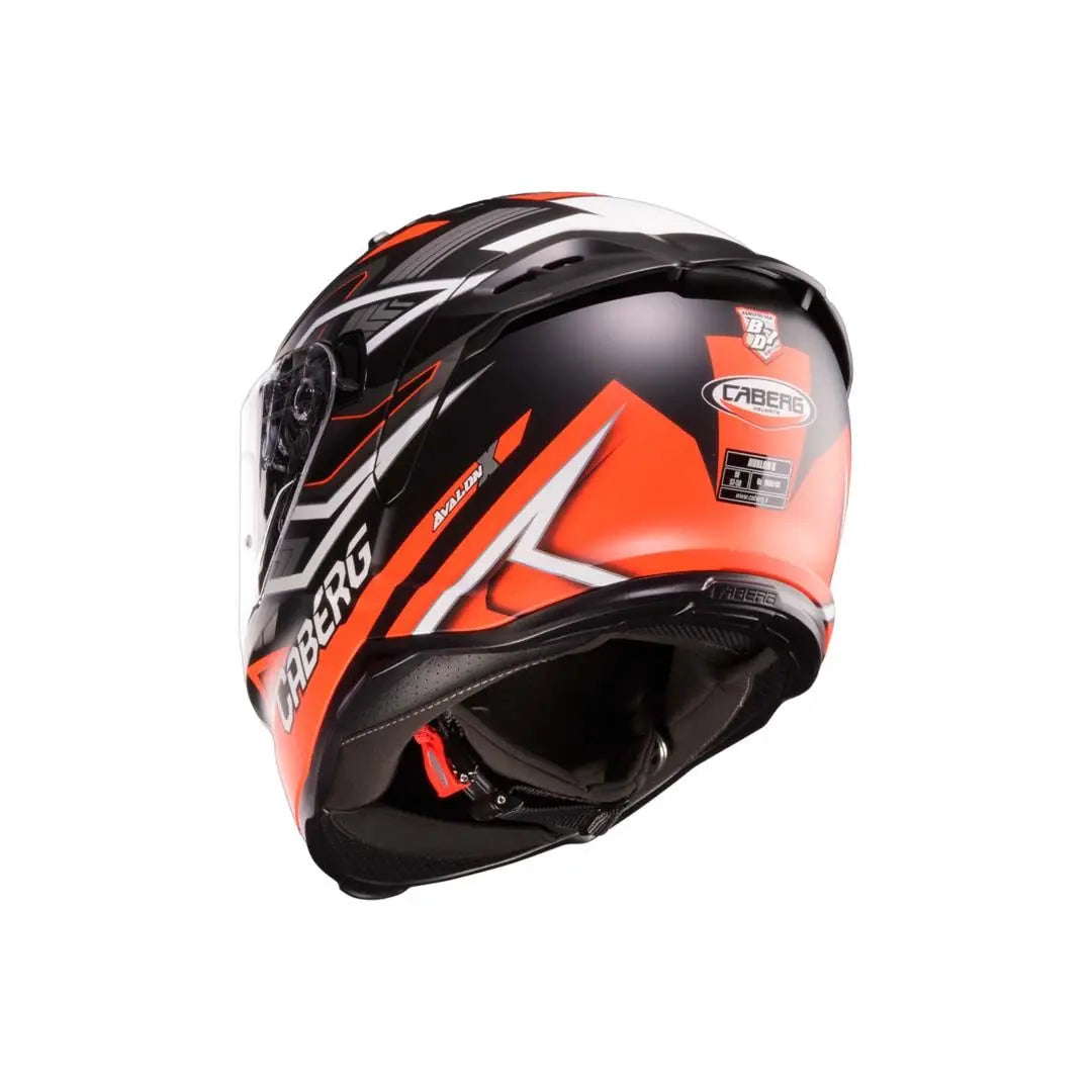 Caberg Avalon X Brama Matt Black / Fluo Red / Anthracite FREE UK Delivery, FREE 365 Day Returns | Moto Central
