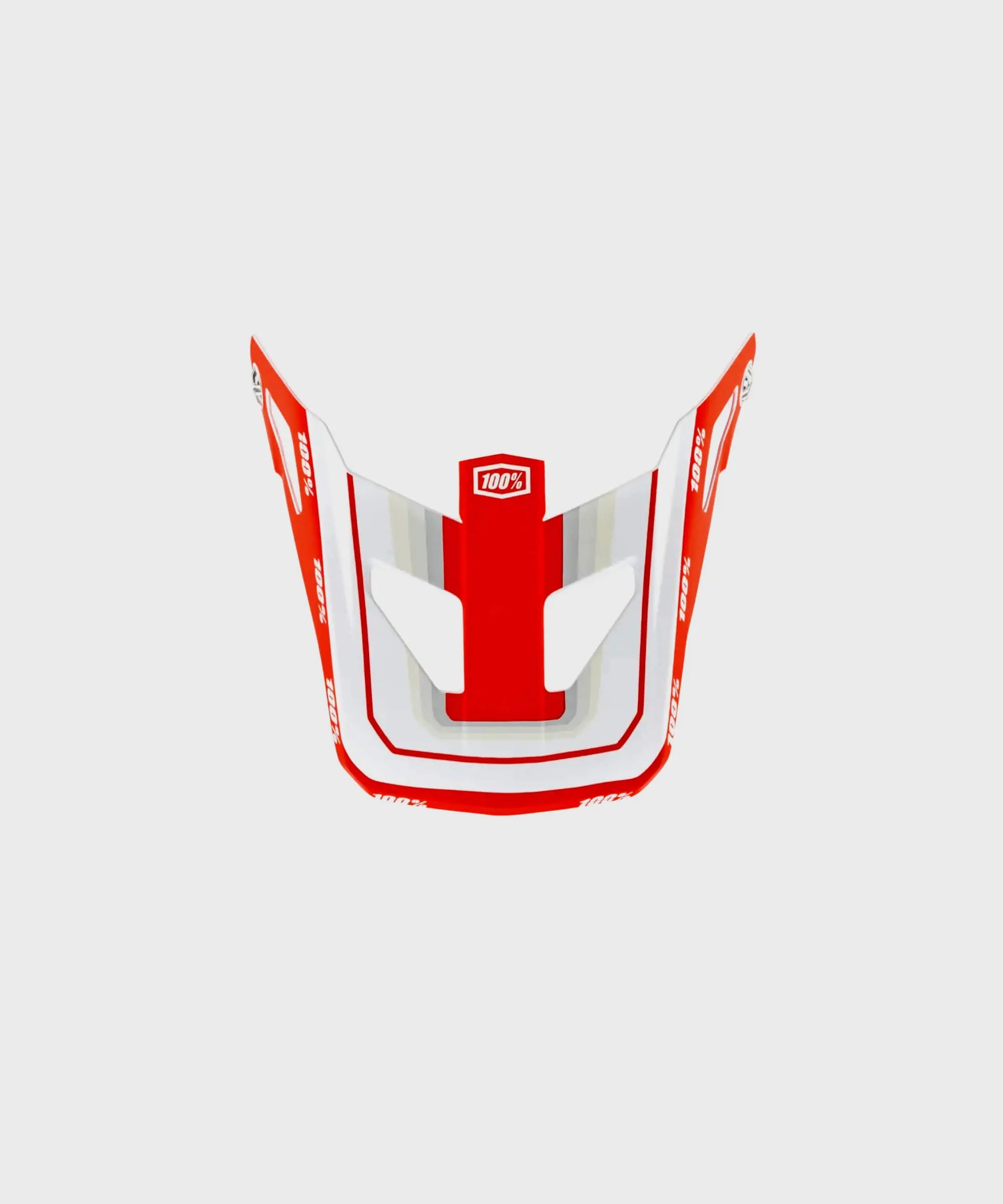100% Status Replacement Visor Topenga Red / White - FREE UK Shipping, FREE 365 Day Returns | Moto Central
