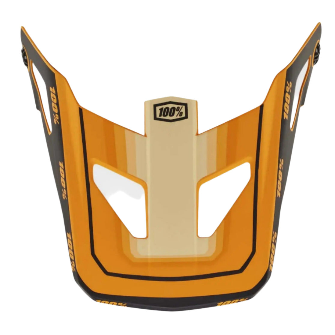 100% Status Youth Replacement Visor Topenga Orange / Black - FREE UK Shipping, FREE 365 Day Returns | Moto Central