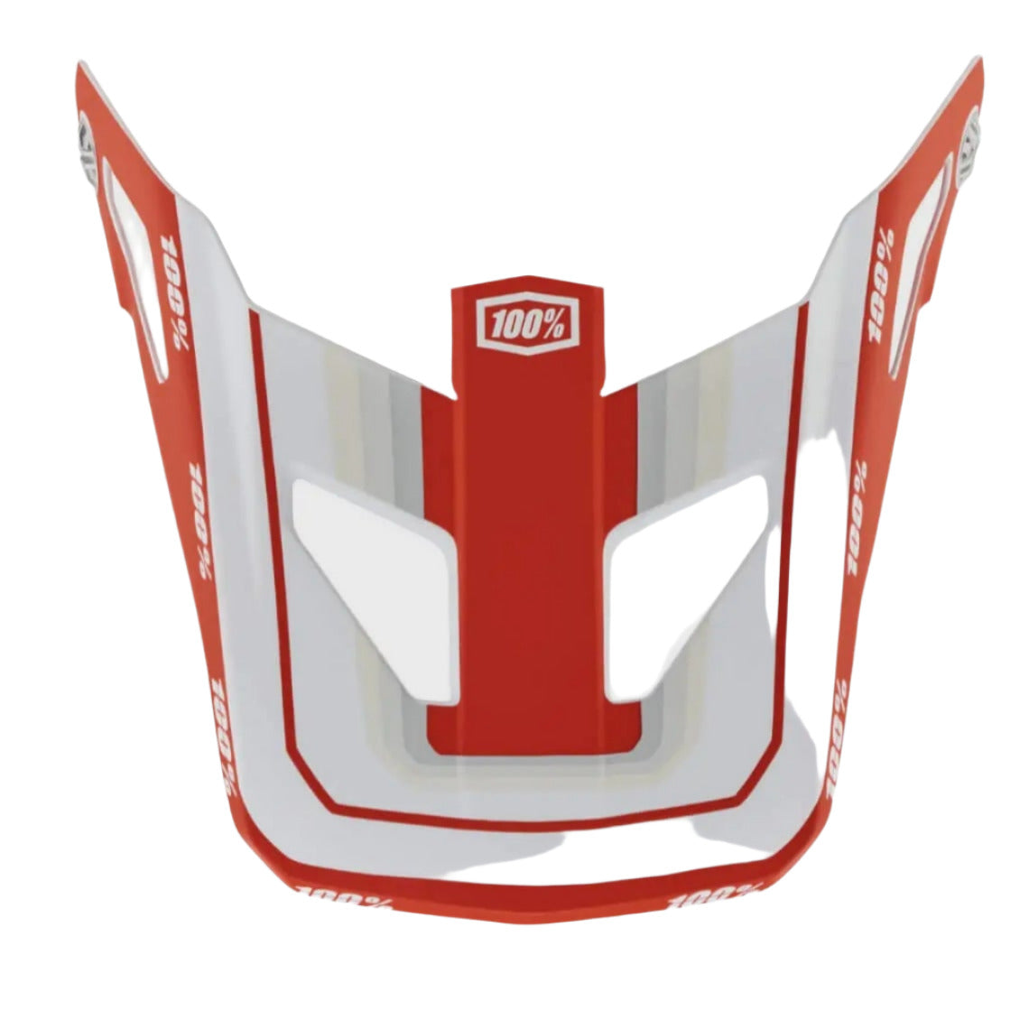 100% Status Youth Replacement Visor Topenga Red / White - FREE UK Shipping, FREE 365 Day Returns | Moto Central