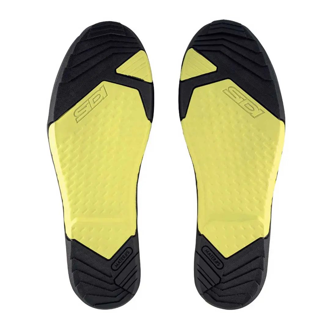 Sidi Materiis Rubber Sole Black / Lime FREE UK Delivery, FREE 365 Day Returns | Moto Central