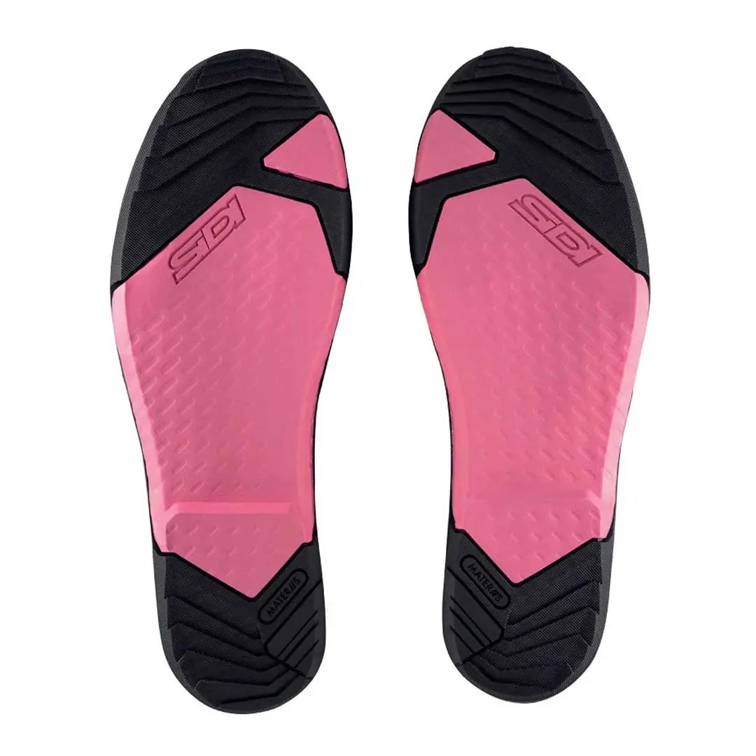 Sidi Materiis Rubber Sole Black / Pink FREE UK Delivery, FREE 365 Day Returns | Moto Central