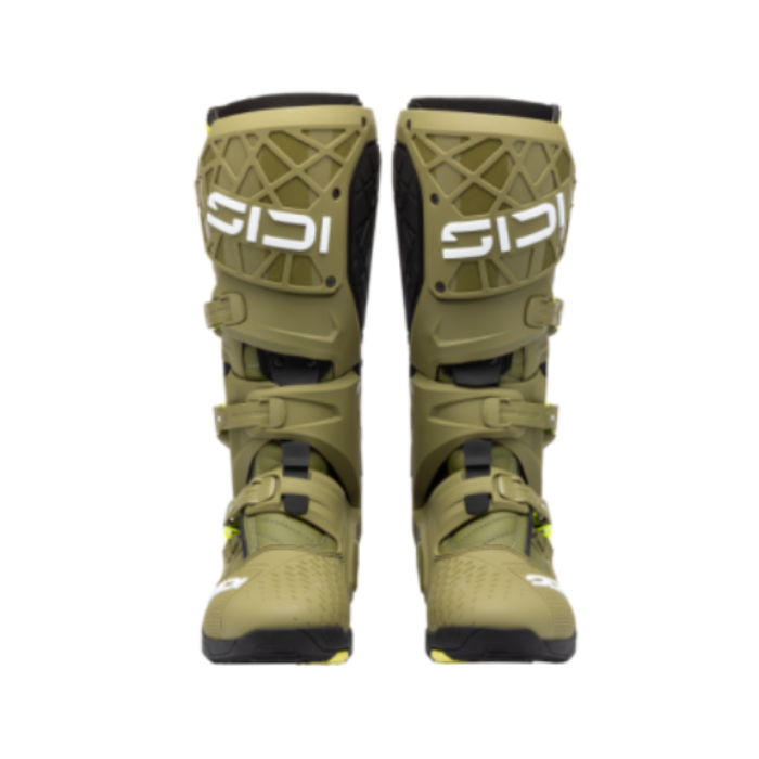 Sidi Crossair X CE Boots Olive Green / Fluo Yellow