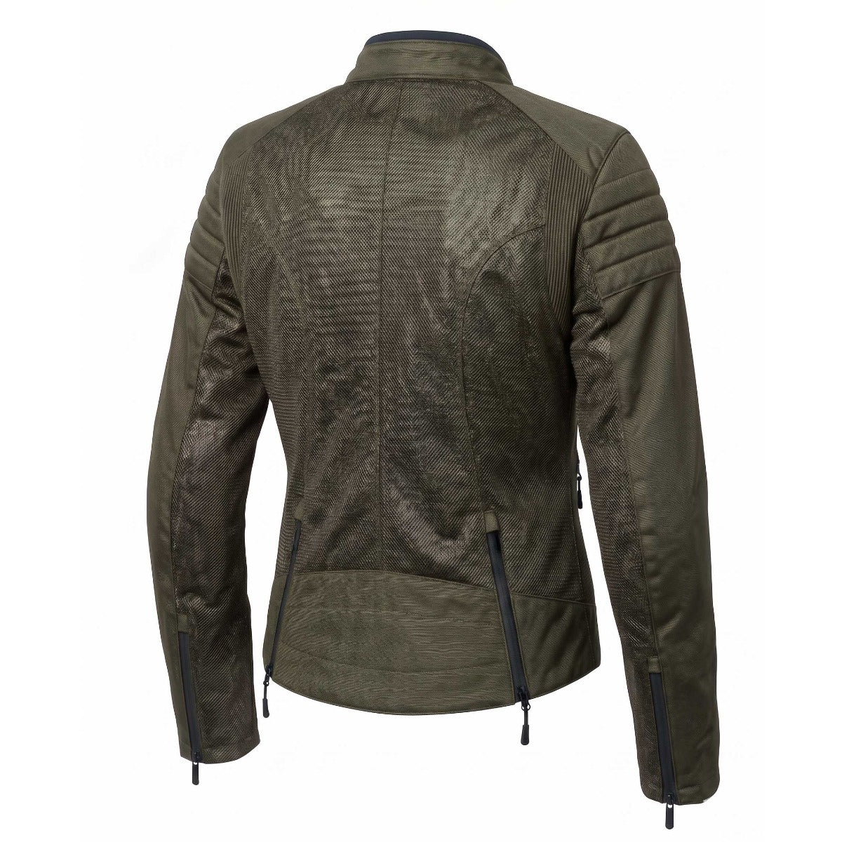 Spada Cafe Air CE Ladies Ventilated Textile Jacket Olive Green FREE UK Delivery, FREE 365 Day Returns | Moto Central